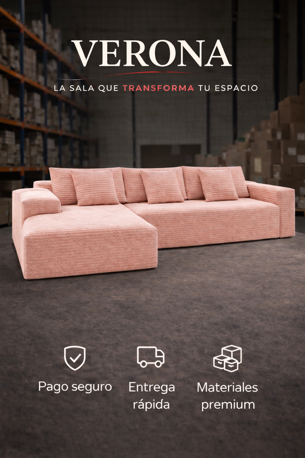 Verona® SHOPFLIX — El toque premium que tu sala necesitaba.