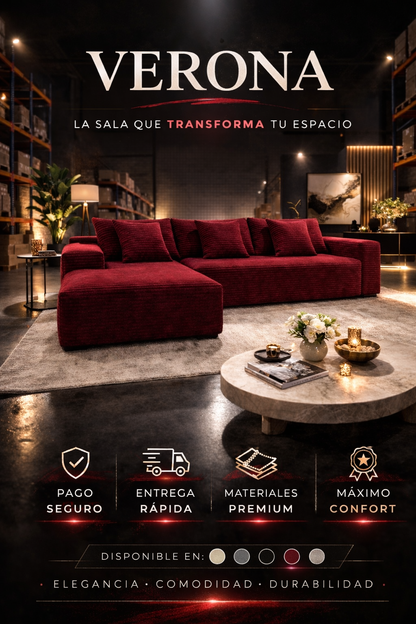 Verona® SHOPFLIX — El toque premium que tu sala necesitaba.